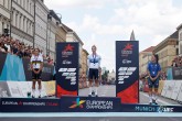 European Championships Munich 2022 - 2022 UEC Road Elite European Championships - Women's Road Race - 21/08/2022 - Lorena Wiebes (NED) - Elisa Balsamo (ITA) - Rachele Barbieri (ITA) - photo Ivan Benedetto/UEC/SprintCyclingAgency?2022